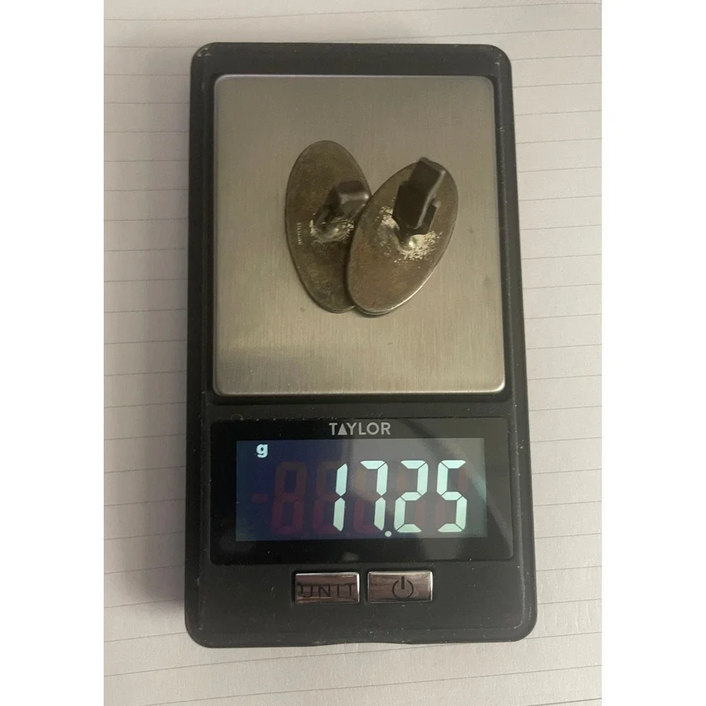 Vintage Sterling Silver Cufflinks F&S Fenwick & Sailors Monogram A 925 Patented